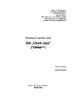 Бизнес план 'Pakalpojumi izklaides sfērā SIA "Chick Jazz"', 1.