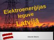 Презентация 'Elektroenerģijas ieguve Latvijā', 1.