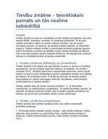 Эссе 'Tiesību zinātne – teorētiskais pamats un tās nozīme sabiedrībā', 1.