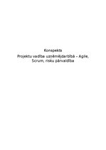 Конспект 'Projektu vadība uzņēmējdarbībā – Agile, Scrum, risku pārvaldība', 1.