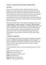 Образец документа 'English – vocabulary and everyday communication', 1.