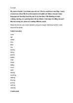 Образец документа 'English – vocabulary and everyday communication', 3.