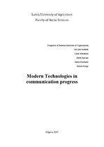 Реферат 'Modern Technologies in Communication Progress', 1.
