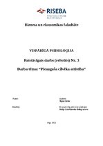 Реферат 'Pieauguša cilvēka attīstība', 1.