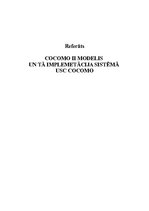 Реферат 'COCOMO II modelis un tā implemetācija sistēmā USC COCOMO', 1.