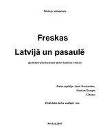 Реферат 'Freskas Latvijā un pasaulē', 1.