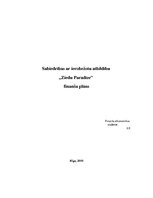 Бизнес план 'Sabiedrības ar ierobežotu atbildību "Ziedu Paradīze" finanšu plāns', 1.