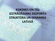 Презентация 'Koksnes un tās izstrādājumu eksporta struktūra un dinamika Latvijā', 1.