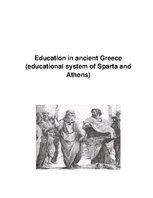 Эссе 'Education in Ancient Greece ', 1.