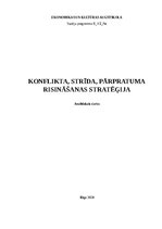 Реферат 'Konflikta risināšanas stratēģija', 1.