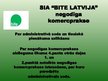 Презентация 'SIA "Bite Latvija" negodīga komercprakse', 1.