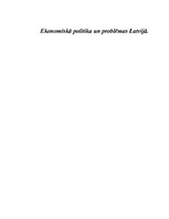 Конспект 'Ekonomiskā politika un problēmas Latvijā', 1.