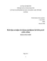 Дипломная 'Krievijas armijas izvešanas jautājums latviešu presē (1991-1994)', 1.