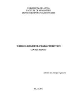 Реферат 'Weblog Register Characteristics', 1.