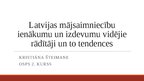 Презентация 'Latvijas mājsaimniecību ienākumu un izdevumu vidējie rādītāji un to tendences', 1.