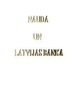 Реферат 'Nauda un Latvijas Banka', 1.