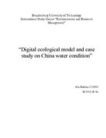 Реферат 'Digital Ecological Model and Case Study on China Water Condition', 6.