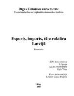 Реферат 'Eksports, imports, tā struktūra Latvijā', 1.