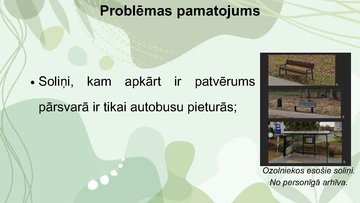 Презентация 'Projekta darba prezentācija - soliņš ar jumtiņu', 4.