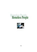 Реферат 'Homeless People', 1.