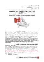 Образец документа 'Pirmās palīdzības instrukcija', 1.
