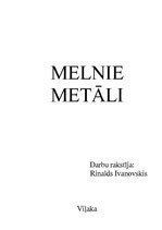 Реферат 'Melnie metāli', 1.
