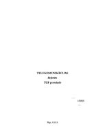 Реферат 'TCP protokols', 1.