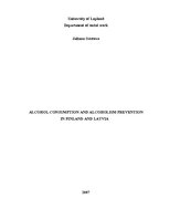 Реферат 'Alcohol Consumption and Alcoholism Prevention in Finland and Latvia', 1.