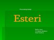 Презентация 'Esteri', 1.