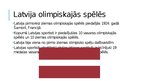 Презентация 'Latvijas sportistu piedalīšanās un sasniegumi ziemas Olimpiskajās spēlēs', 2.