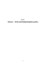 Реферат 'Raksturs – cilvēka individuālpsiholoģiskās īpašības', 1.