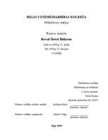 Отчёт по практике 'Prakses atskaite "Reval Hotel Rīdzene"', 1.