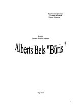 Реферат 'Alberts Bels "Būris"', 1.