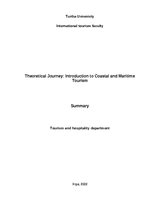 Эссе 'Theoretical Journey: Introduction to Coastal and Maritime Tourism', 1.