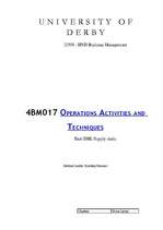 Реферат 'Operations Activities and Techniques ', 1.