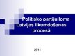 Презентация 'Partiju loma Latvijas likumdošanas procesā', 1.