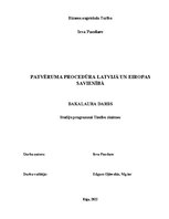 Дипломная 'Patvēruma procedūra Latvijā un Eiropas Savienībā', 1.