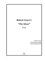 Эссе 'Robert Grave "The Shout"', 1.
