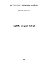 Реферат 'Izglītība un sports Latvijā', 1.