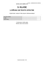 Образец документа '3. klase, lasīšana un teksta izpratne', 1.