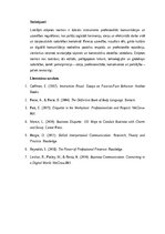 Эссе 'Lietišķās etiķetes normas profesionālajā vidē', 5.