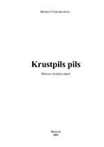 Конспект 'Krustpils pils', 1.