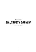 Бизнес план 'SIA "Trusty Convey"', 1.