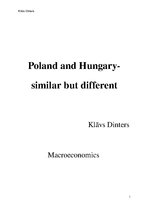 Реферат 'Macroeconomic Analysis of Poland and Hungary', 1.