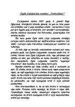 Эссе 'Egila Lukjanska romāns "Notiesātais"', 1.