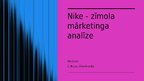 Презентация '"Nike" uzņēmumu analīze', 1.