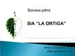 Бизнес план 'SIA "La Ortiga"', 15.