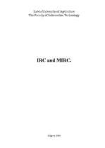 Реферат 'IRC and mIRC', 1.