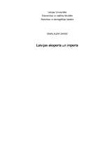 Дипломная 'Latvijas eksports un imports', 1.