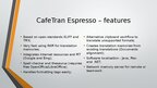 Презентация 'Comparison of Linguee (DeepL), CafeTran Espresso and OmegaT', 5.